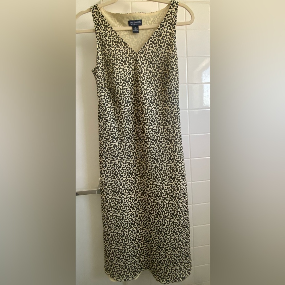 Ann Taylor Black and White Dress, 8P. Create Bundle w Slingbacks and Coach bag